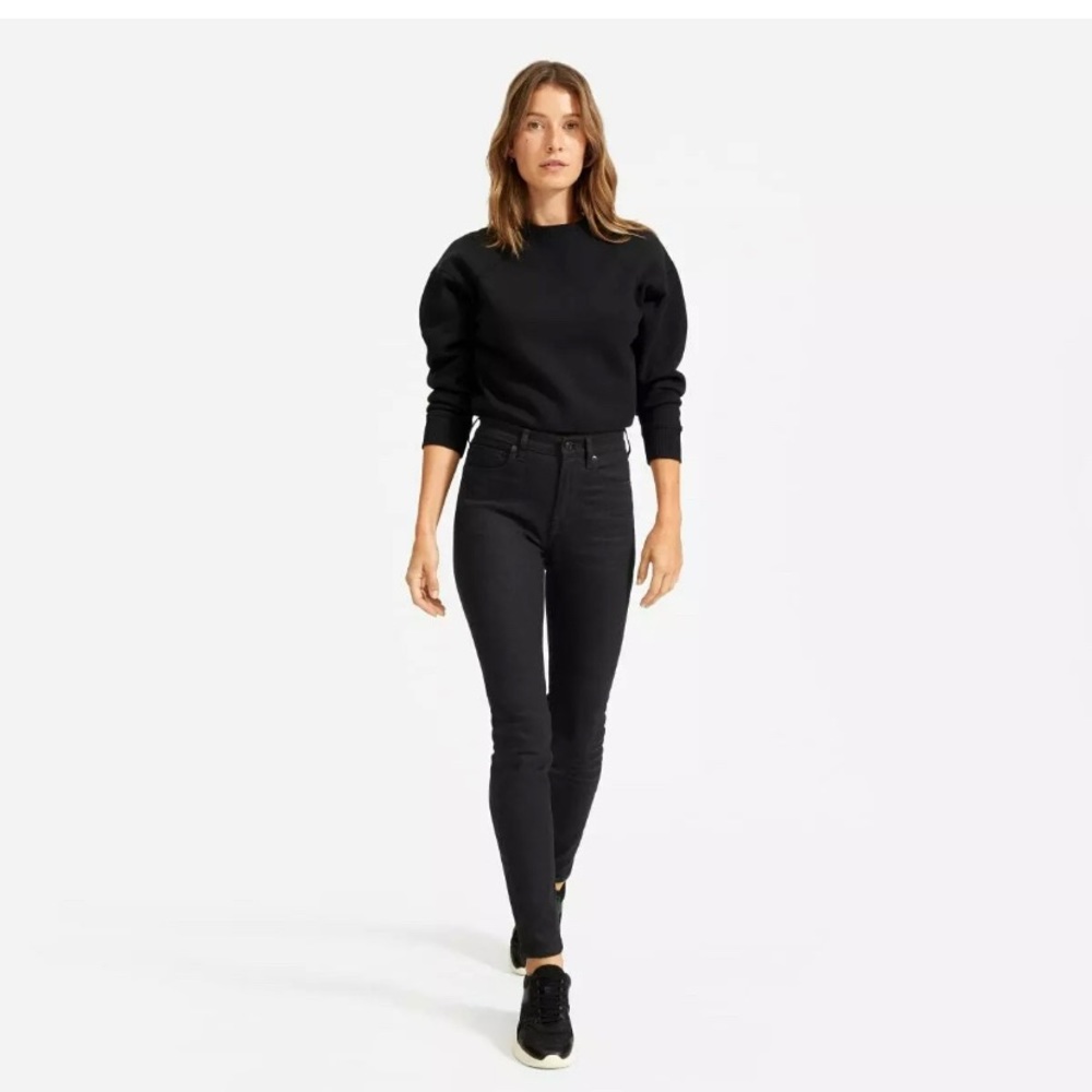 NWT Everlane High Rise Skinny Jeans - Black